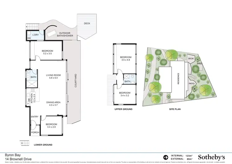 Floorplan of Homely house listing, 14 Brownell Drive, Byron Bay NSW 2481