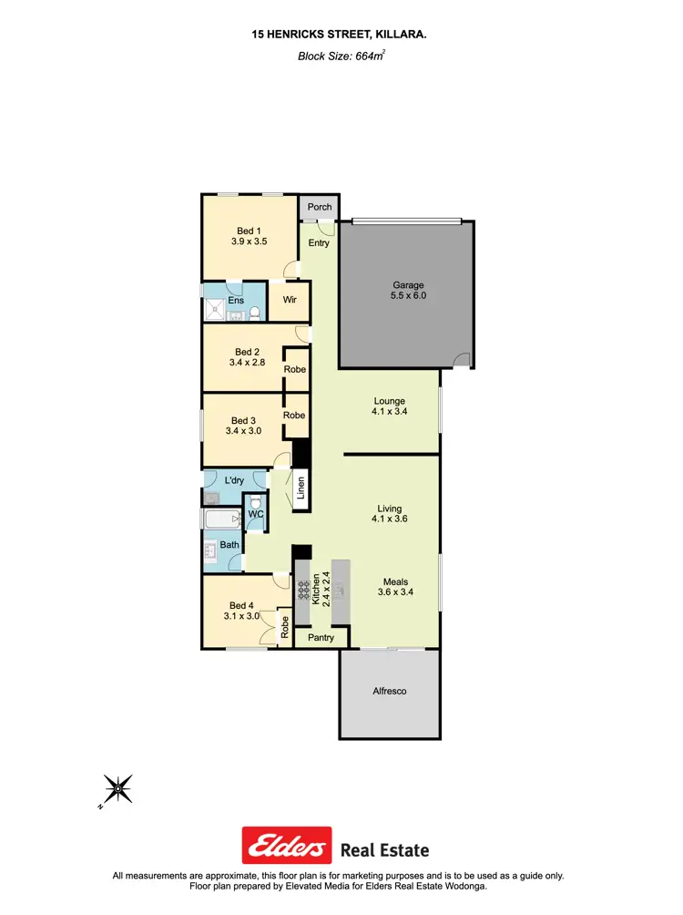 Floorplan of Homely house listing, 15 Henricks Street, Killara VIC 3691