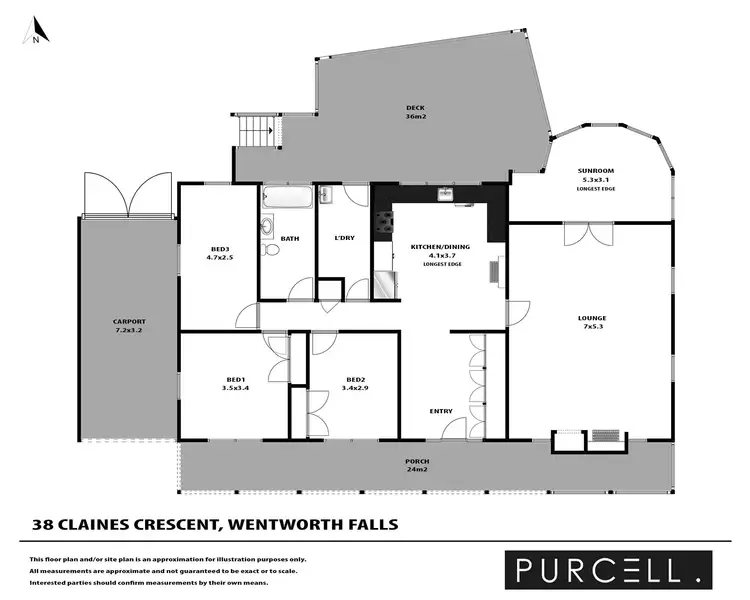 Floorplan of Homely house listing, 38 Claines Crescent, Wentworth Falls NSW 2782