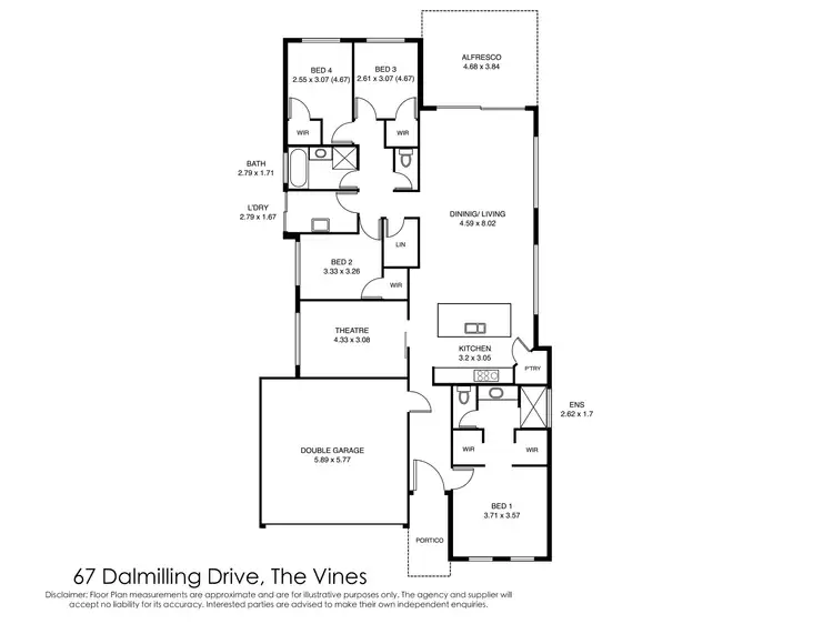 Floorplan of Homely house listing, 67 Dalmilling Drive, The Vines WA 6069