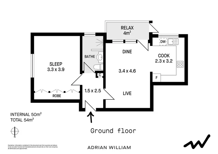 Floorplan of Homely apartment listing, 1/149 Wardell Road, Dulwich Hill NSW 2203