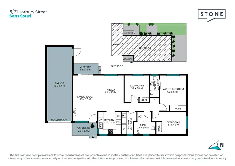 Floorplan of Homely villa listing, 5/21 Horbury Street, Sans Souci NSW 2219