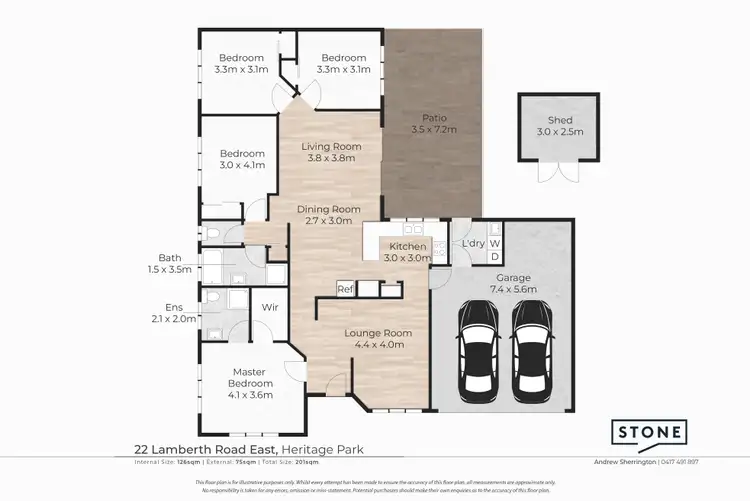 Floorplan of Homely house listing, 22 Lamberth Road East, Heritage Park QLD 4118