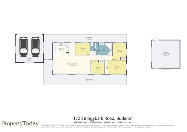 Floorplan of Homely house listing, 132 Stringybark Road, Buderim QLD 4556
