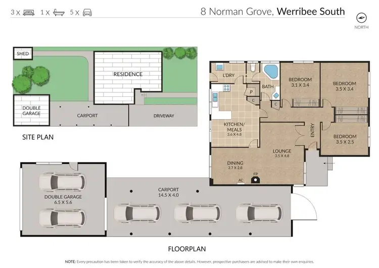 Floorplan of Homely house listing, 8 Norman Grove, Werribee South VIC 3030