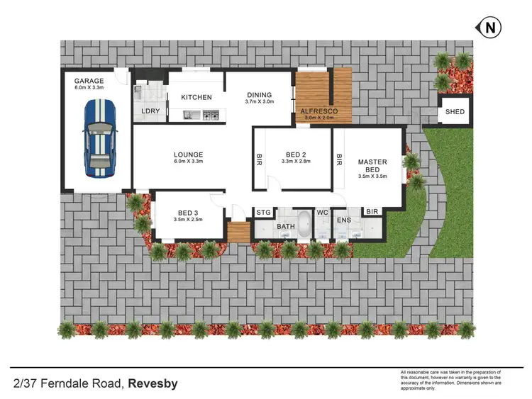 Floorplan of Homely villa listing, 2/37 Ferndale Road, Revesby NSW 2212