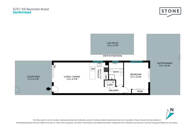 Floorplan of Homely apartment listing, 6/57 Beamish Road, Northmead NSW 2152
