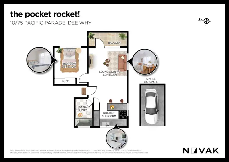 Floorplan of Homely apartment listing, 10/75 Pacific Parade, Dee Why NSW 2099