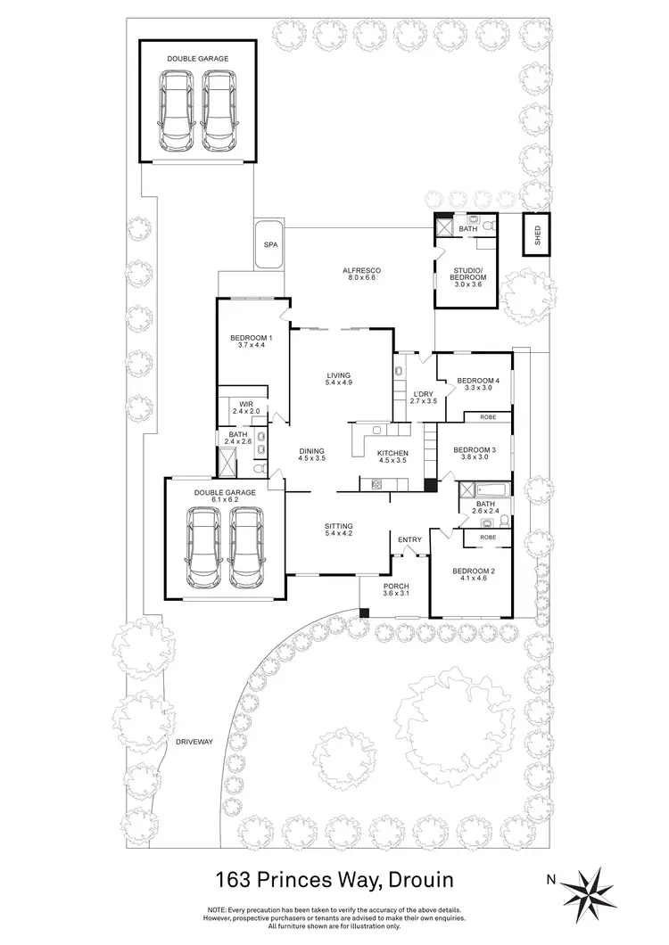 Floorplan of Homely house listing, 163 Princes Way, Drouin VIC 3818