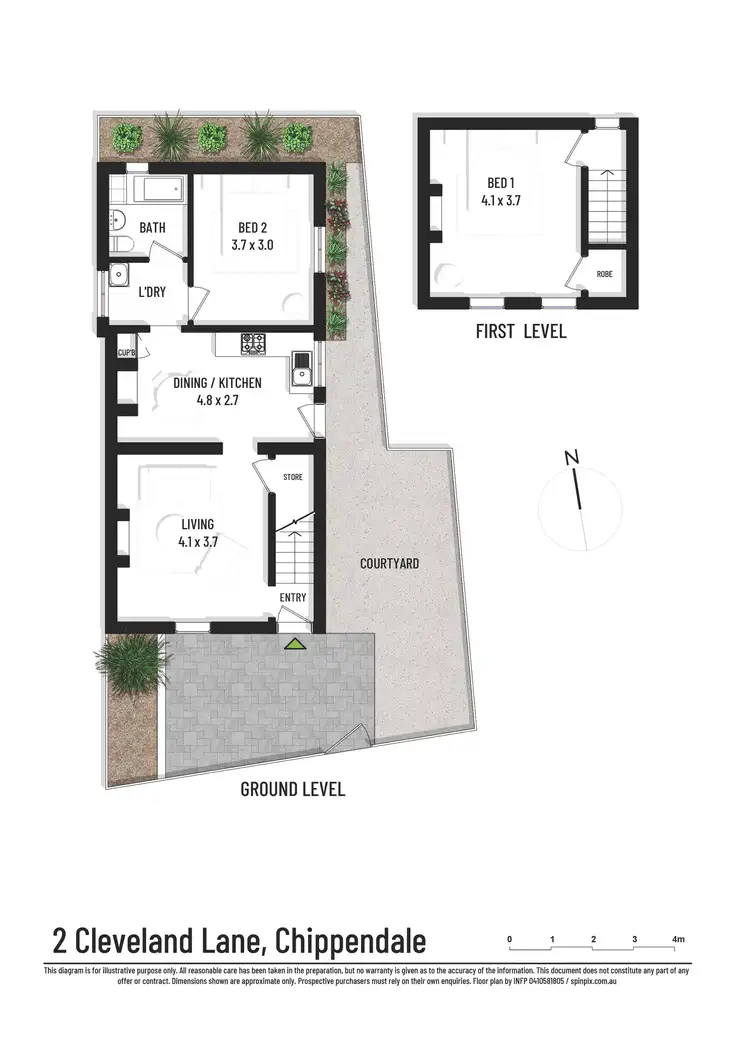 Floorplan of Homely house listing, 2 Cleveland Lane, Chippendale NSW 2008