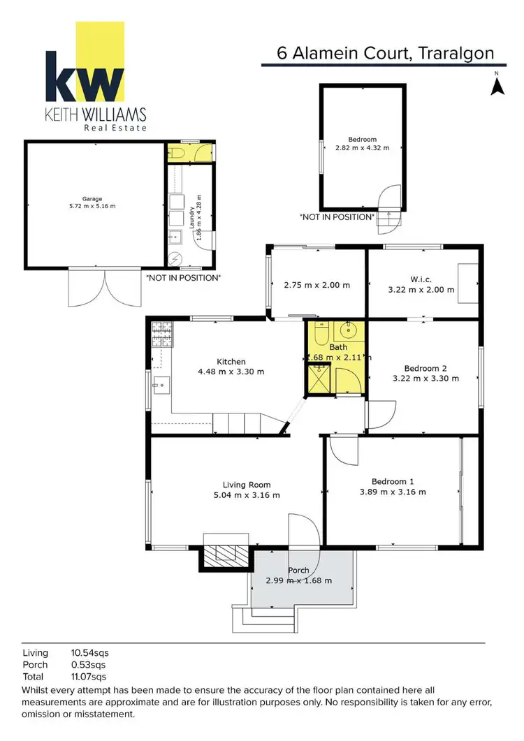 Floorplan of Homely house listing, 6 Alamein Court, Traralgon VIC 3844