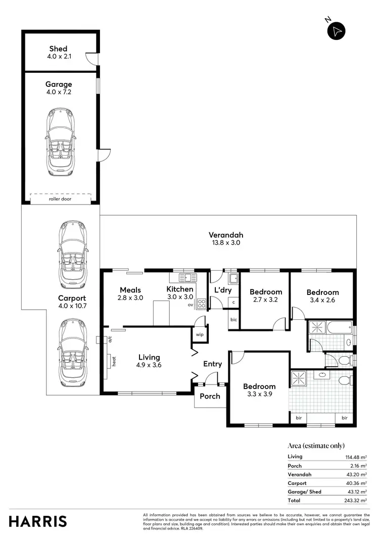 Floorplan of Homely house listing, 12 Tower Drive, Salisbury East SA 5109