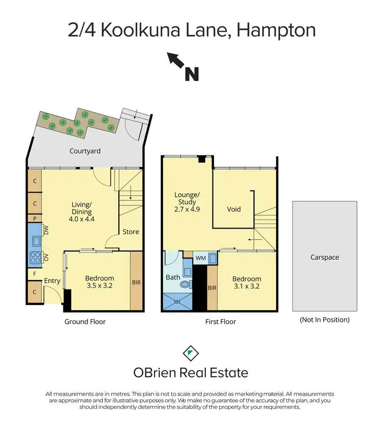 Floorplan of Homely apartment listing, 2/4 Koolkuna Lane, Hampton VIC 3188