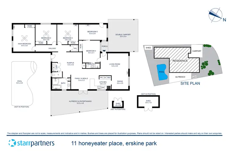 Floorplan of Homely house listing, 11 Honeyeater Place, Erskine Park NSW 2759