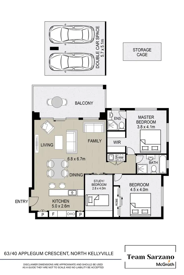 Floorplan of Homely apartment listing, 63/40 Applegum Crescent, North Kellyville NSW 2155
