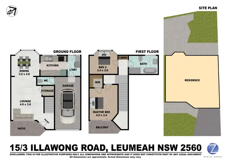 Floorplan of Homely townhouse listing, 15/3 Illawong Road, Leumeah NSW 2560