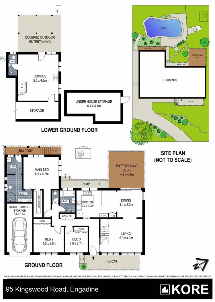 Floorplan of Homely house listing, 95 Kingswood Road, Engadine NSW 2233