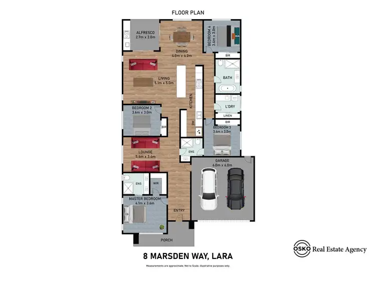 Floorplan of Homely house listing, 8 Marsden Way, Lara VIC 3212