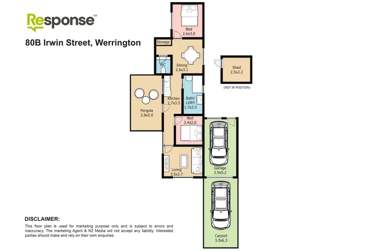 Floorplan of Homely house listing, 80b Irwin Street, Werrington NSW 2747