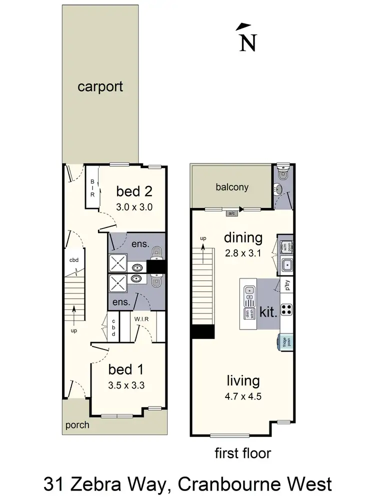 Floorplan of Homely house listing, 31 Zebra Way, Cranbourne West VIC 3977