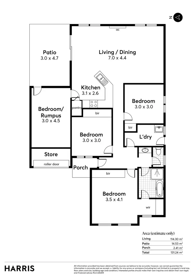 Floorplan of Homely house listing, 3/9 Barnett Avenue, Glynde SA 5070