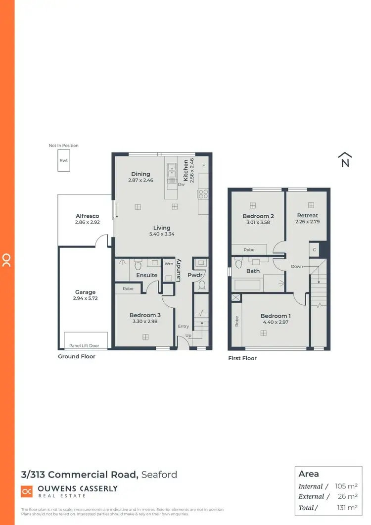 Floorplan of Homely townhouse listing, 3/313 Commercial Road, Seaford SA 5169