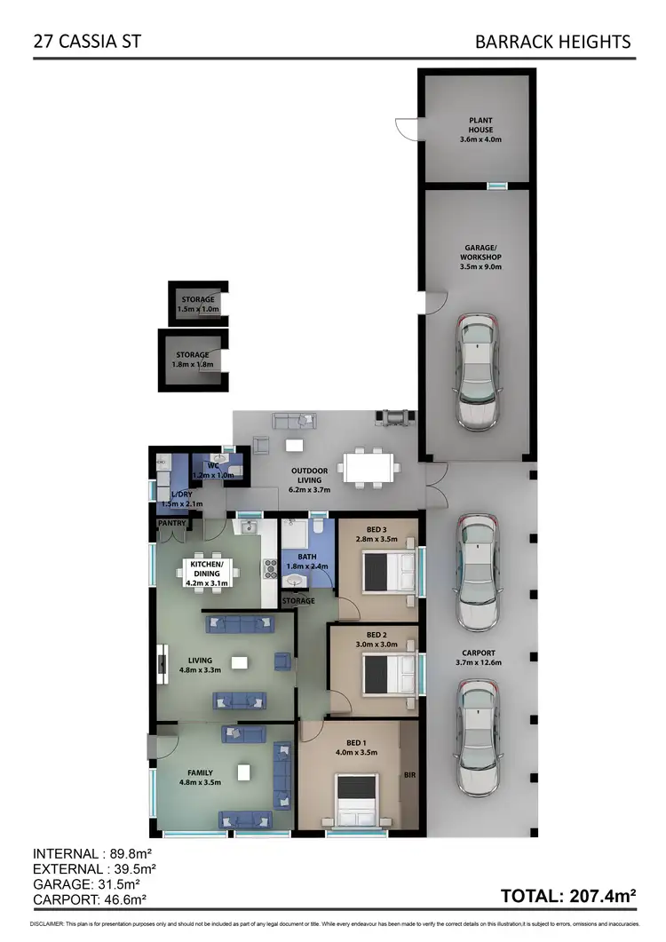 Floorplan of Homely house listing, 27 Cassia Street, Barrack Heights NSW 2528