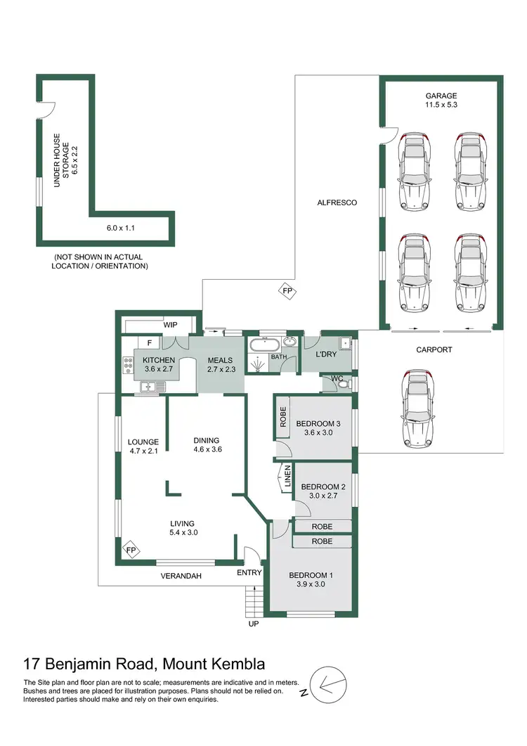 Floorplan of Homely house listing, 17 Benjamin Road, Mount Kembla NSW 2526