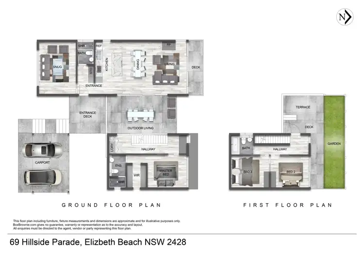 Floorplan of Homely house listing, 69 Hillside Parade, Elizabeth Beach NSW 2428