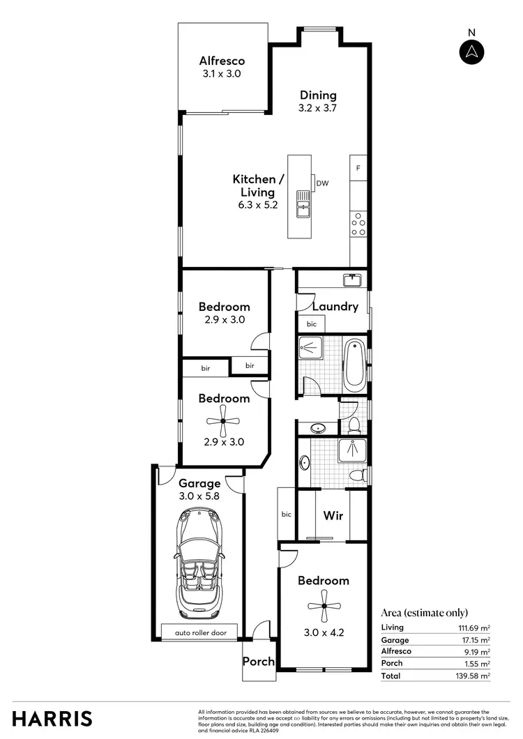 Floorplan of Homely house listing, 45b Reynell Road, Rostrevor SA 5073