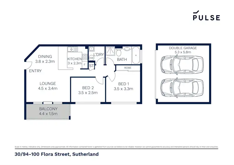 Floorplan of Homely apartment listing, 30/94-100 Flora Street, Sutherland NSW 2232