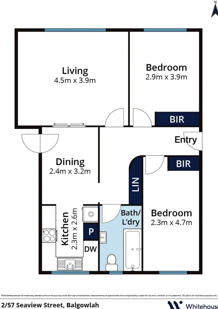 Floorplan of Homely unit listing, 2/57 Seaview Street, Balgowlah NSW 2093