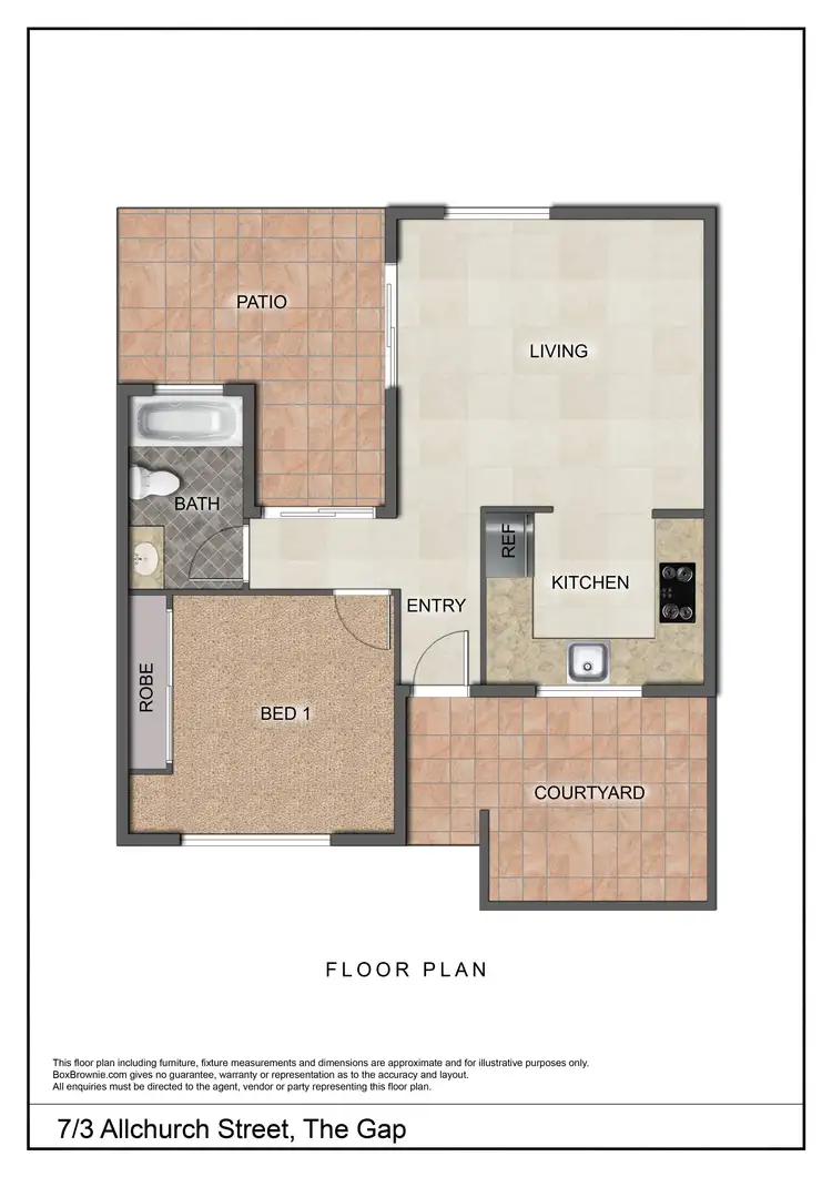Floorplan of Homely unit listing, 7/3 Allchurch Street, The Gap NT 870