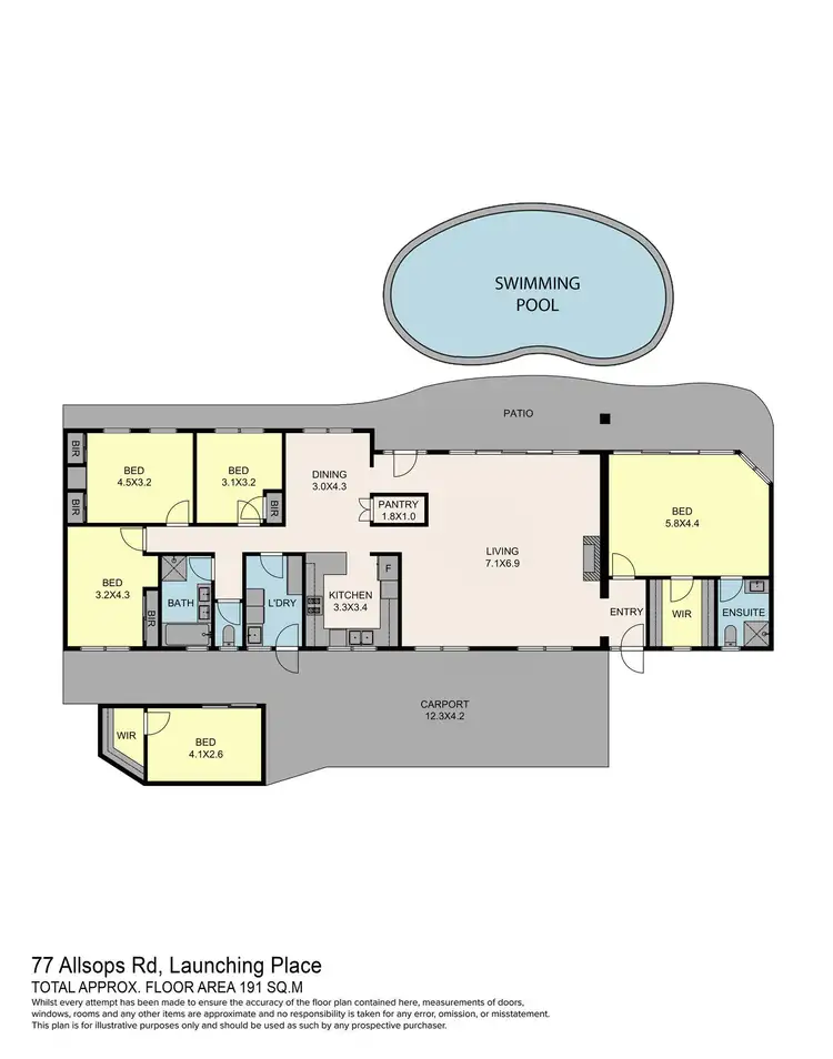 Floorplan of Homely house listing, 77 Allsops Road, Launching Place VIC 3139