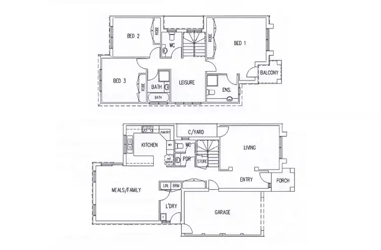 Floorplan of Homely townhouse listing, 42c Blyth Street, Altona VIC 3018