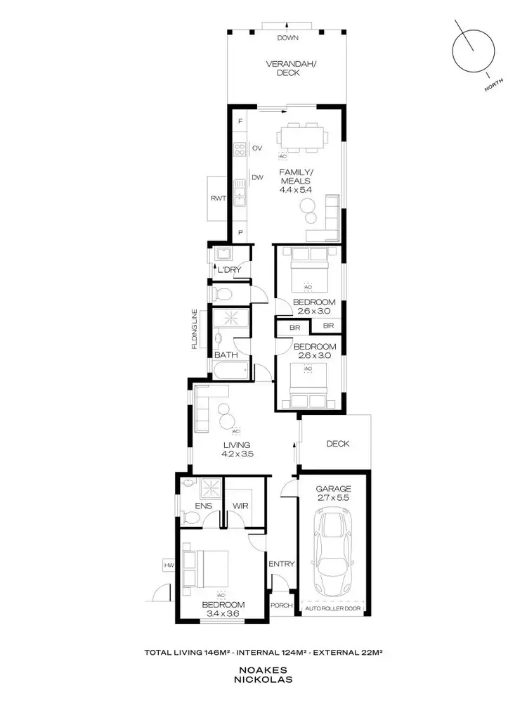Floorplan of Homely house listing, 54B Dalkeith Avenue, Dover Gardens SA 5048