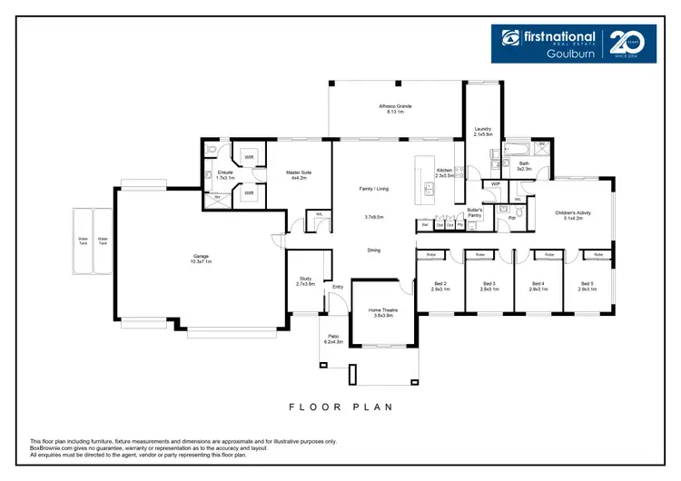 Floorplan of Homely house listing, 1 Snowgums Drive, Goulburn NSW 2580