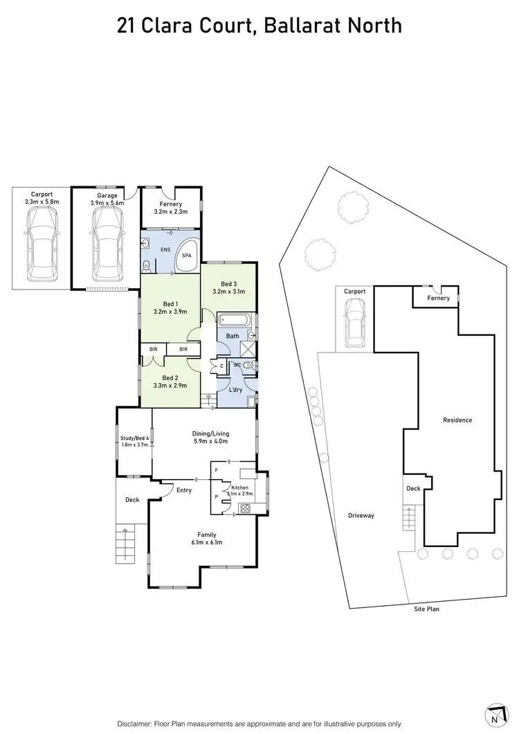 Floorplan of Homely house listing, 21 Clara Court, Ballarat North VIC 3350