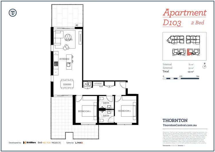 Floorplan of Homely apartment listing, 103/101D Lord Sheffield Circuit, Penrith NSW 2750