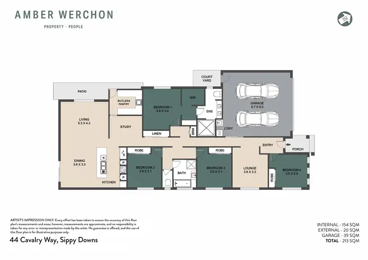 Floorplan of Homely house listing, 44 Cavalry Way, Sippy Downs QLD 4556