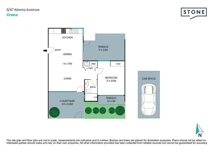 Floorplan of Homely apartment listing, 3/47 Abena Avenue, Crace ACT 2911