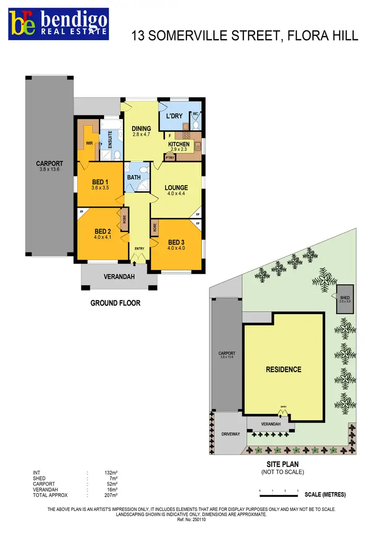 Floorplan of Homely house listing, 13 Somerville Street, Flora Hill VIC 3550