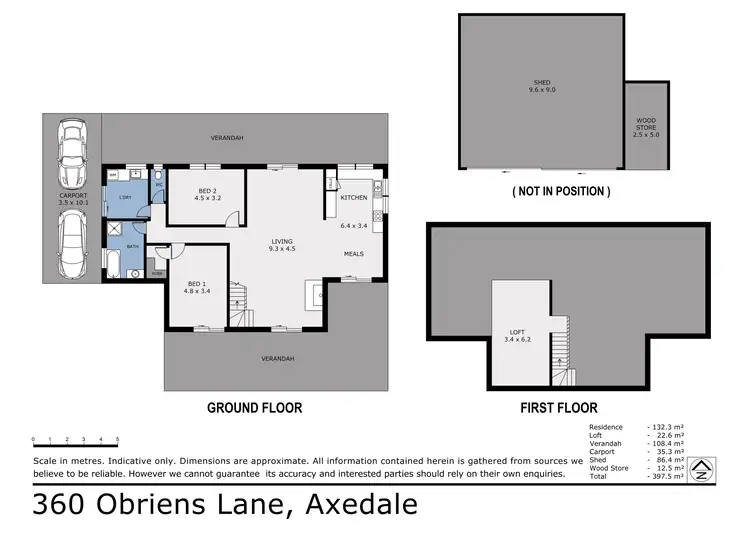 Floorplan of Homely house listing, 360 Obriens Lane, Axedale VIC 3551