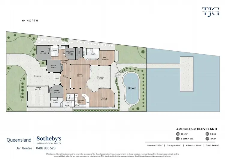 Floorplan of Homely house listing, 4 Marram Court, Raby Bay QLD 4163