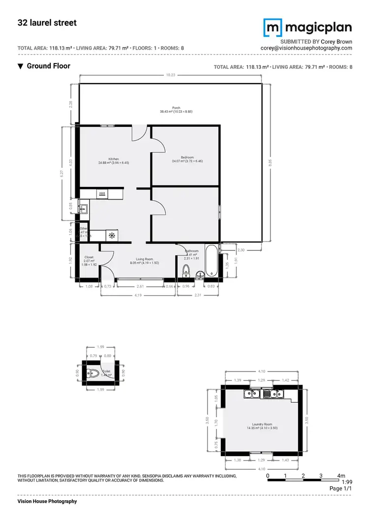 Floorplan of Homely house listing, 32 Laurel Street, Red Cliffs VIC 3496