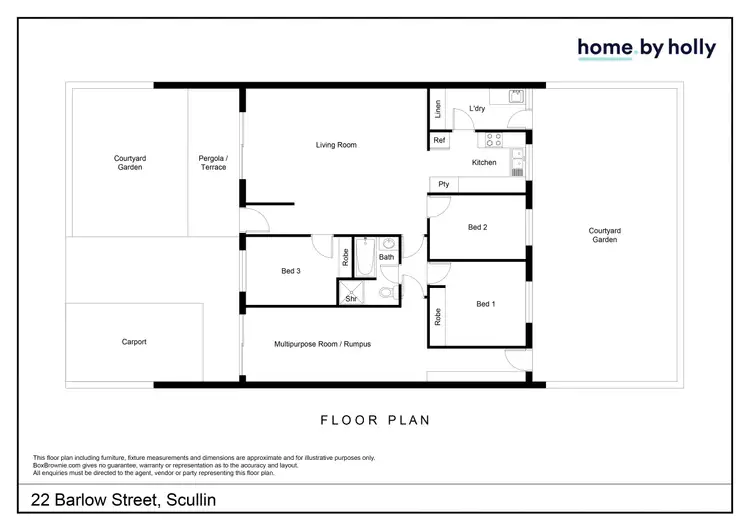 Floorplan of Homely house listing, 22 Barlow Street, Scullin ACT 2614
