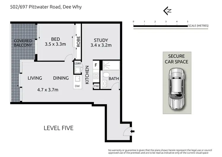 Floorplan of Homely apartment listing, 502/697-701 Pittwater Road, Dee Why NSW 2099