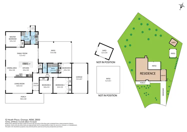 Floorplan of Homely house listing, 12 Heath Place, Orange NSW 2800