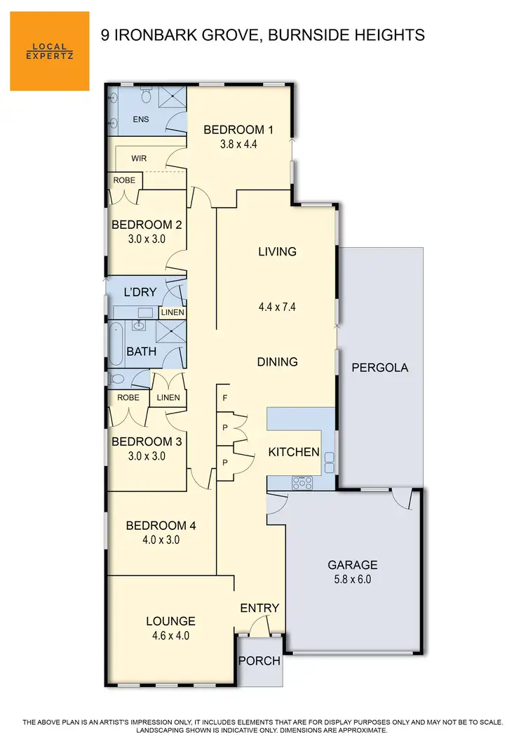Floorplan of Homely house listing, 9 Ironbark Grove, Burnside Heights VIC 3023