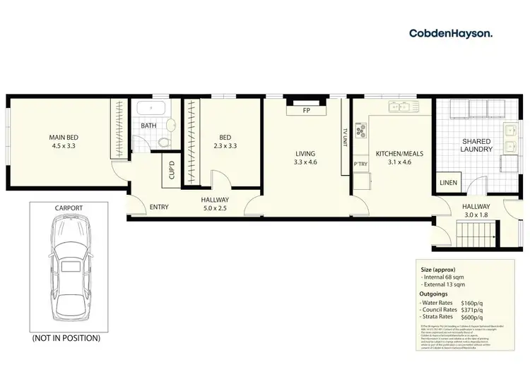 Floorplan of Homely apartment listing, 1/14 Ewart Street, Marrickville NSW 2204